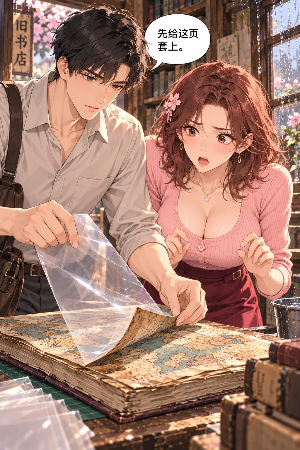 抓贼抓到修书师漫画画面：《抓贼抓到修书师》：给误判与正确动作同一画面证据