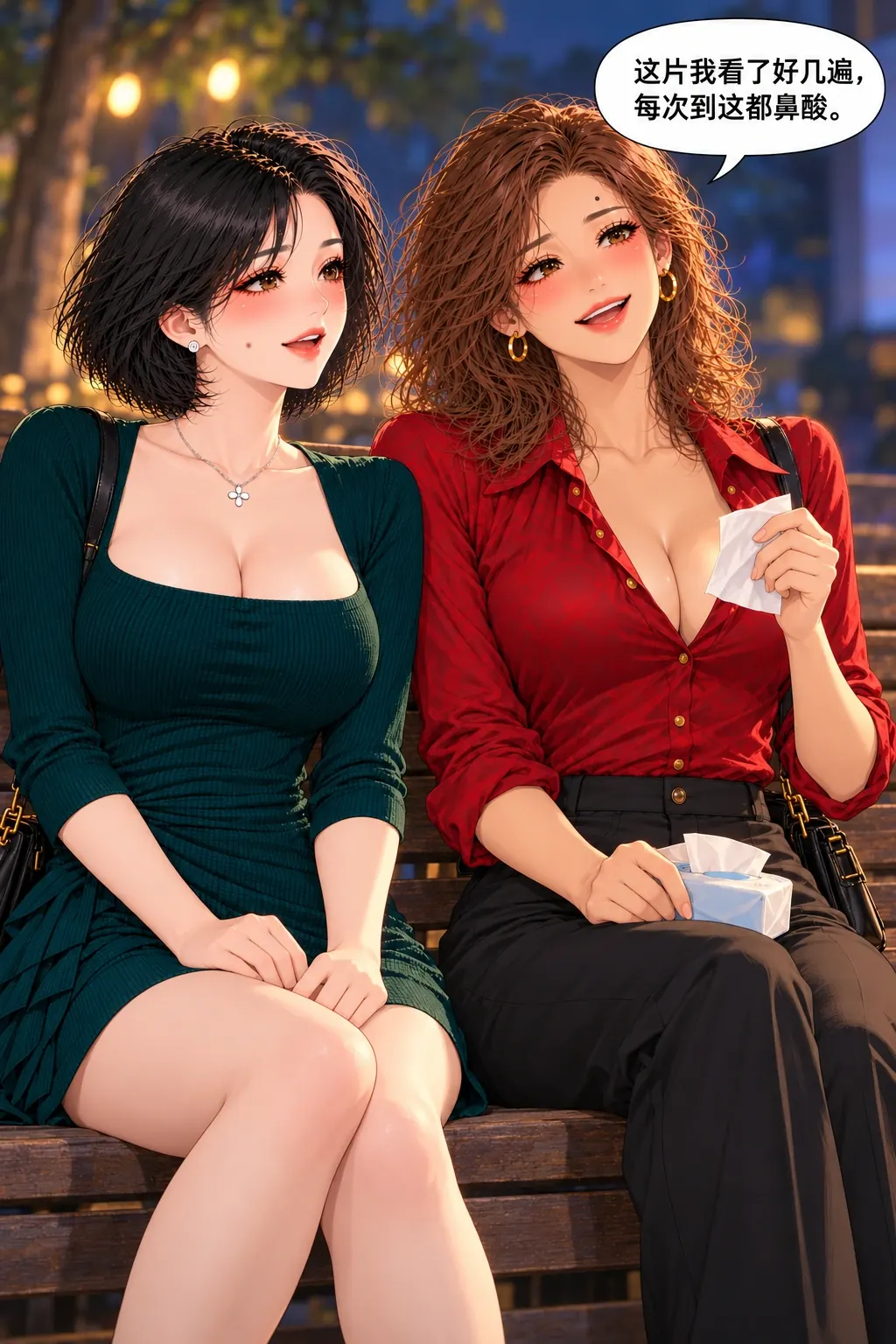 这场电影不用一起哭漫画画面:《这场电影不用一起哭》第1格:开场已坦然分享爱好与备纸,不回退藏邀约。