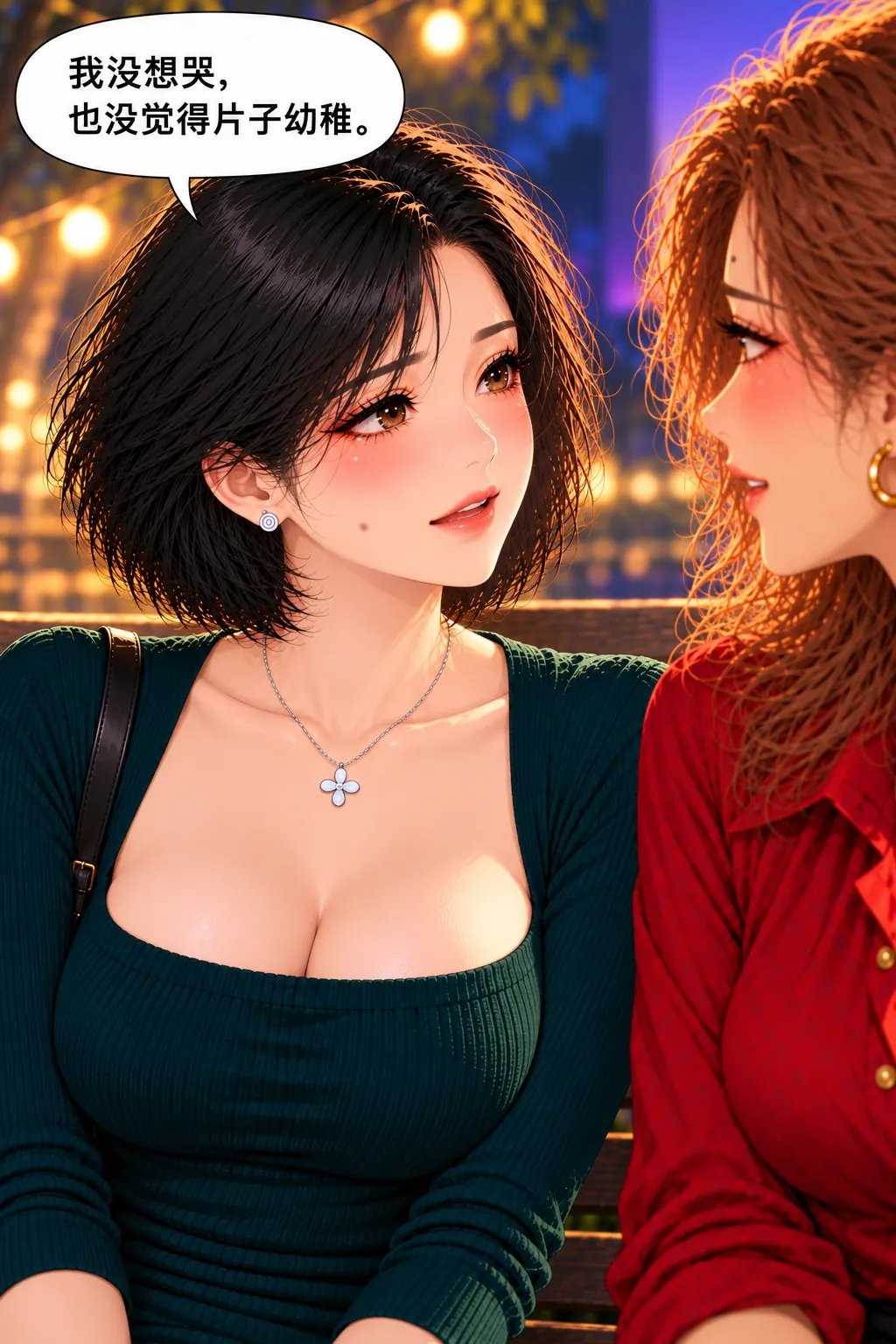 这场电影不用一起哭漫画画面:《这场电影不用一起哭》第11格:林自己承认真实情绪,不是被纸湿与否抓包。