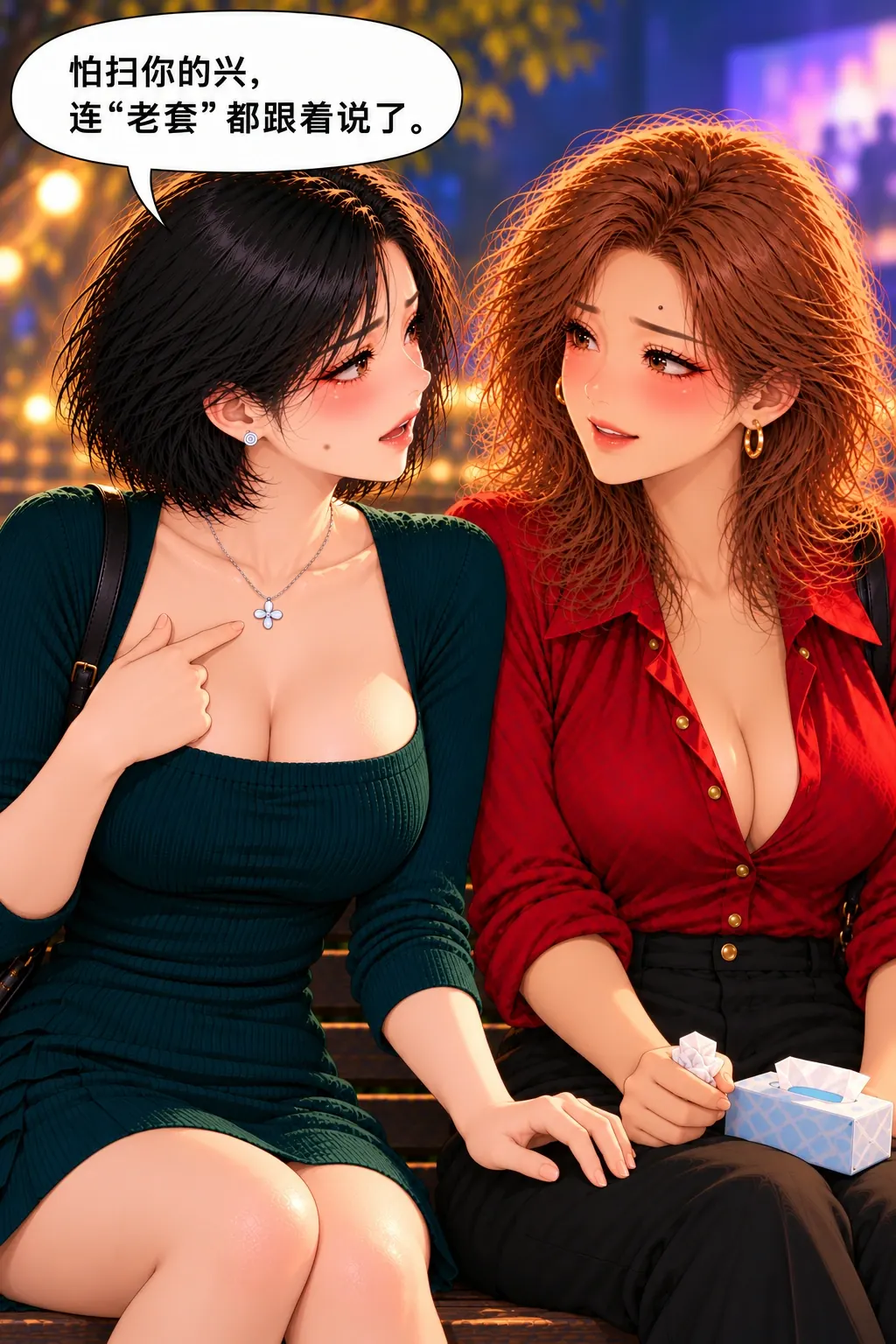 这场电影不用一起哭漫画画面:《这场电影不用一起哭》第12格:承认怕扫兴与老套跟话,让双方都拥有而非只审判一人。