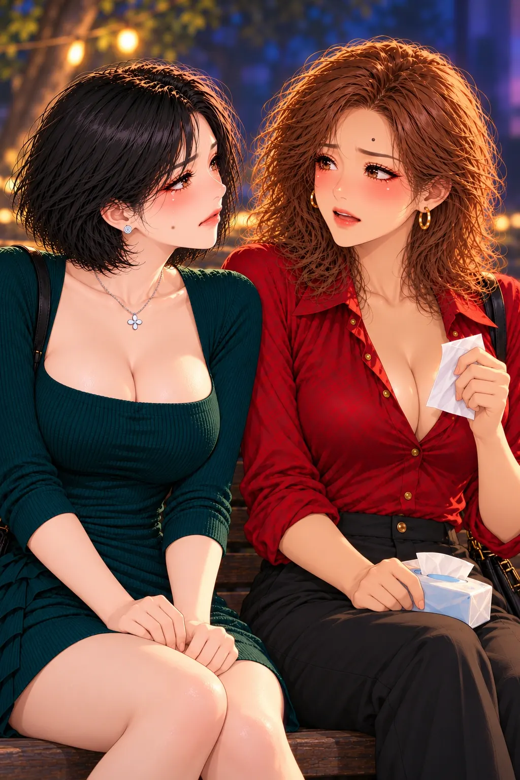 这场电影不用一起哭漫画画面:《这场电影不用一起哭》第5格:林忙观察唐来配合,唐误读为她在硬陪幼稚爱好,有具体可见依据但不当真相。