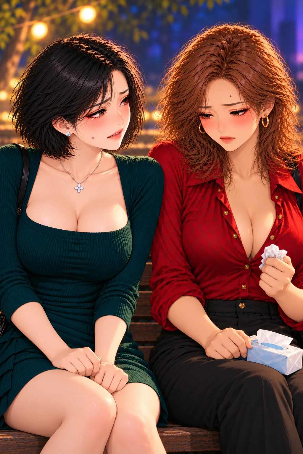这场电影不用一起哭漫画画面:《这场电影不用一起哭》第8格:中段新处境:原先假合拍成为共同贬真爱好后的沉默,一段共赏已被观察表演耗去。