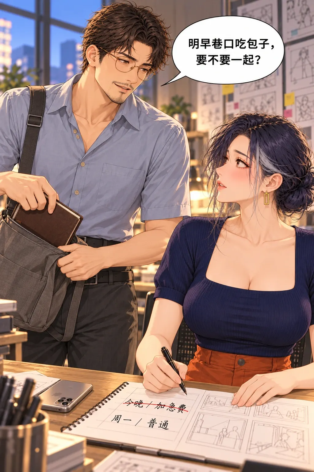 老师也不行漫画画面：《老师也不行》：实图陆左站起。