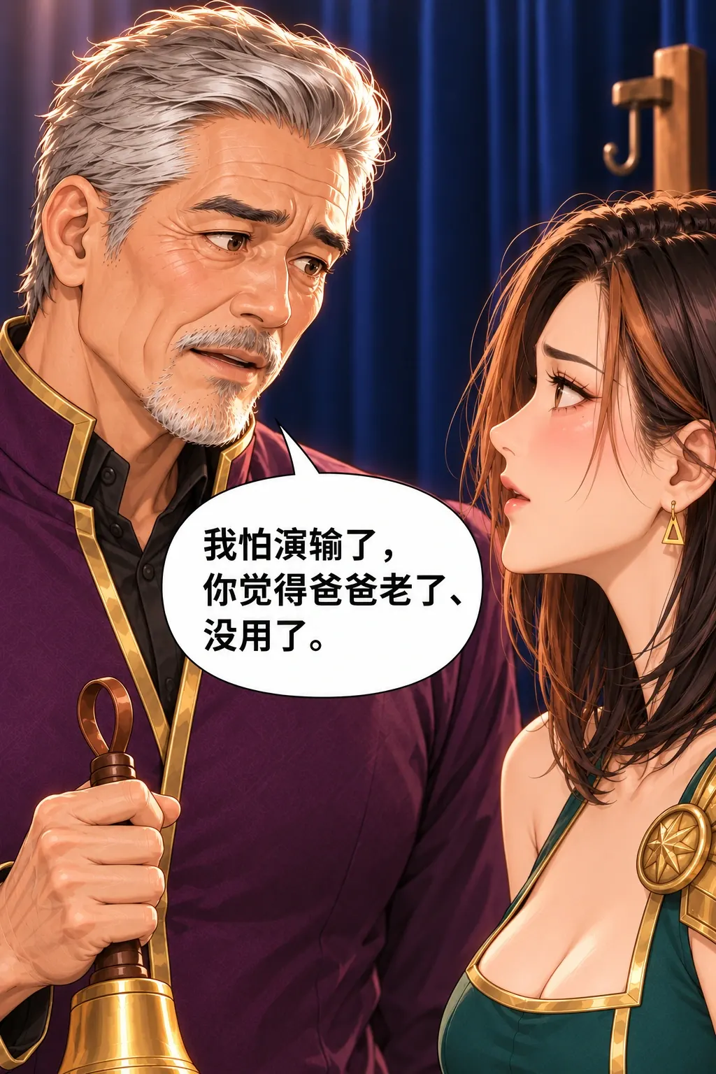 反派不肯认输漫画画面：《反派不肯认输》：真正顾虑画内说清，不靠人物简介。