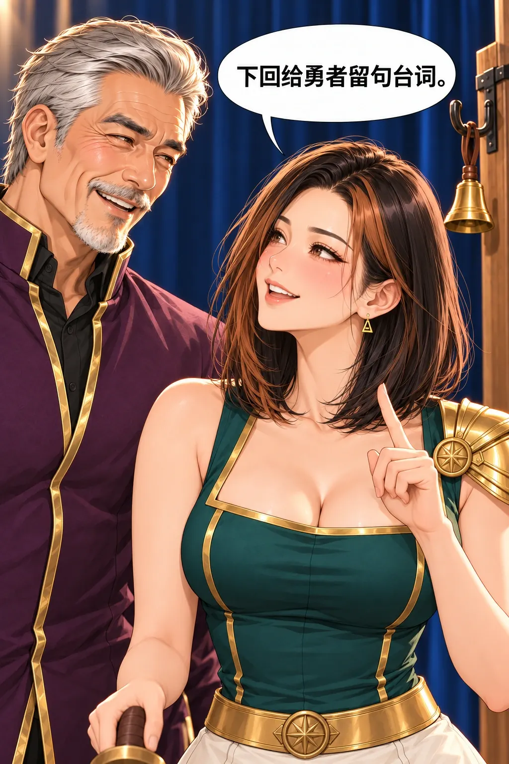 反派不肯认输漫画画面：《反派不肯认输》：父女能继续一起玩，女儿不再无限圆场，关系行动有推进。