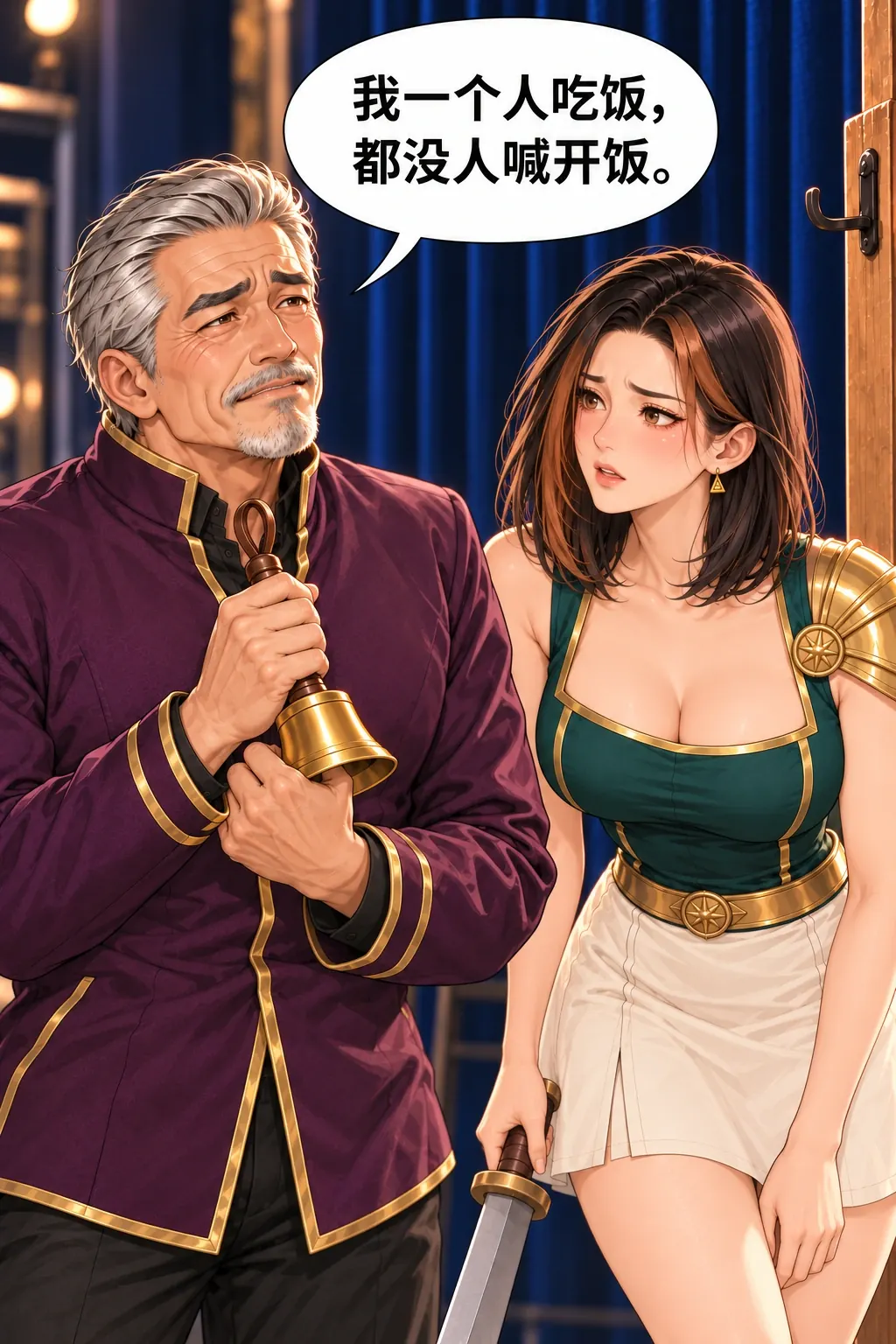反派不肯认输漫画画面：《反派不肯认输》：收到圆场后父亲继续加戏，虚构反派孤单不是现实家庭史。