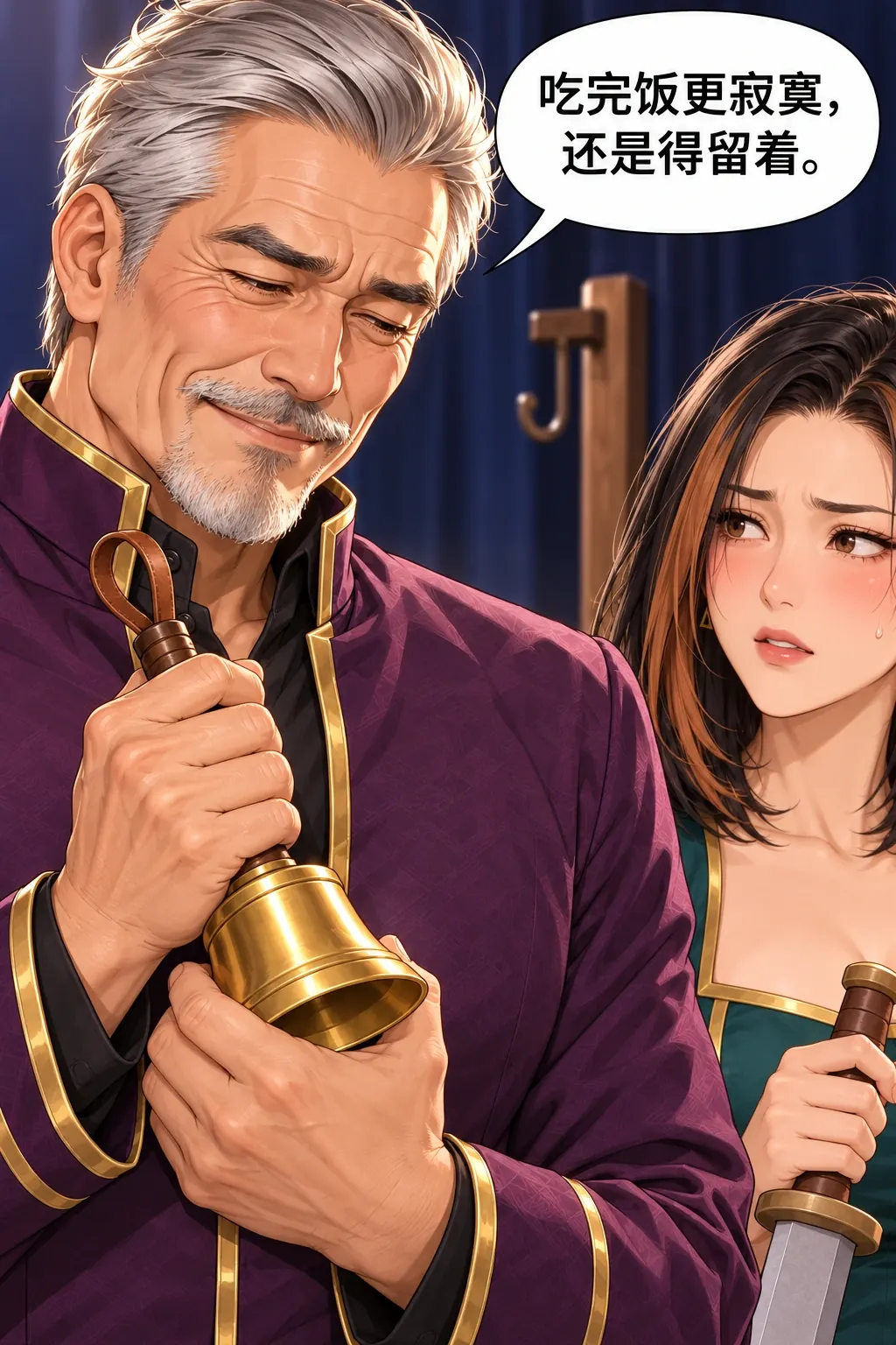 反派不肯认输漫画画面：《反派不肯认输》：新借口堵住女儿台阶，勇者目标真的无法照旧完成。