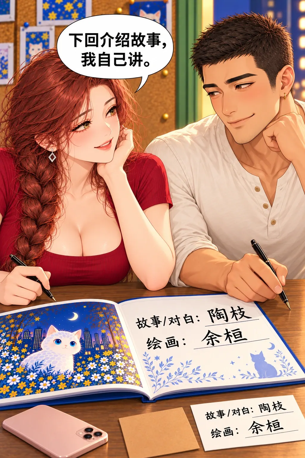 这本有两个名字漫画画面：《这本有两个名字》：两人各有真实名字与对外任务，取消来访没有被补回。