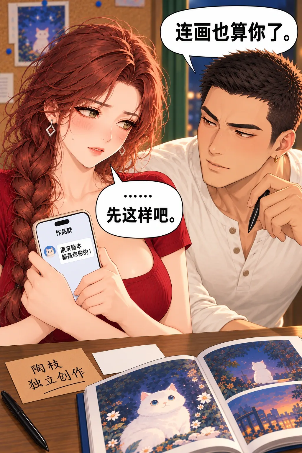这本有两个名字漫画画面：《这本有两个名字》：二人知情不纠正，后果并非无辜误会。