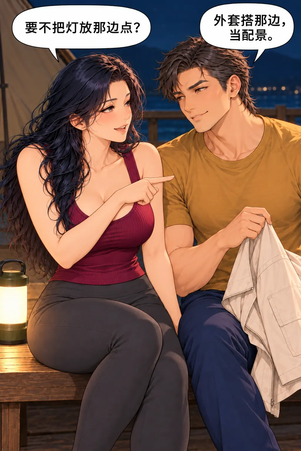 故事先停在这儿漫画画面：《故事先停在这儿》：主动选择改掉原舒适布置。