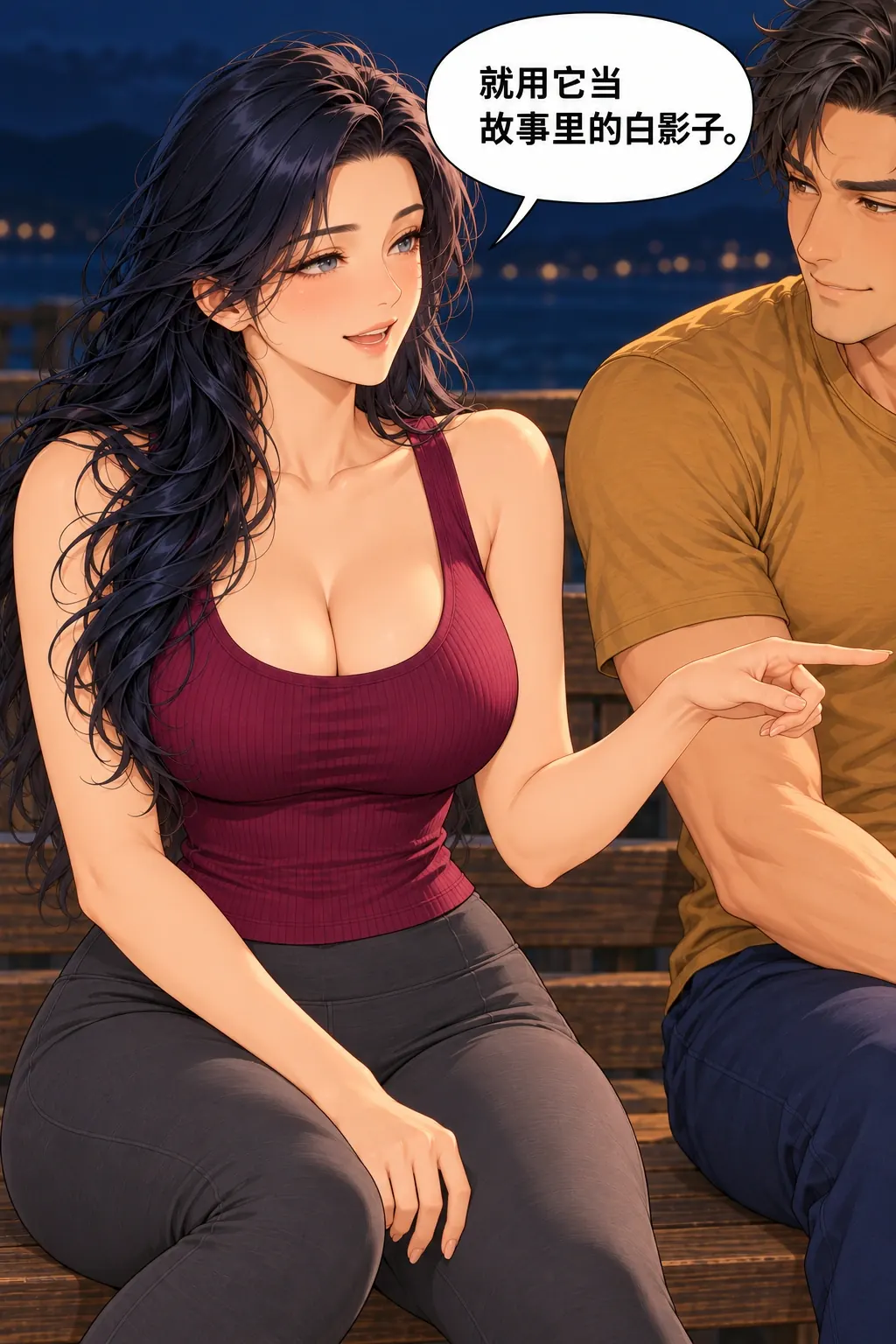 故事先停在这儿漫画画面：《故事先停在这儿》：从现实布置主动进入共同虚构。