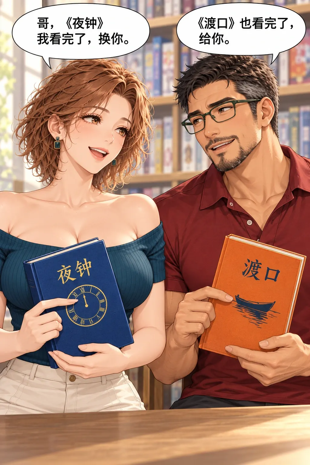 结局先别说漫画画面：《结局先别说》：原本与各想分享/看新的愿望成立。