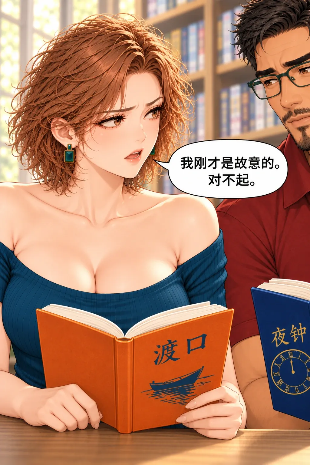 结局先别说漫画画面：《结局先别说》：她承担自己那一下，非不小心。