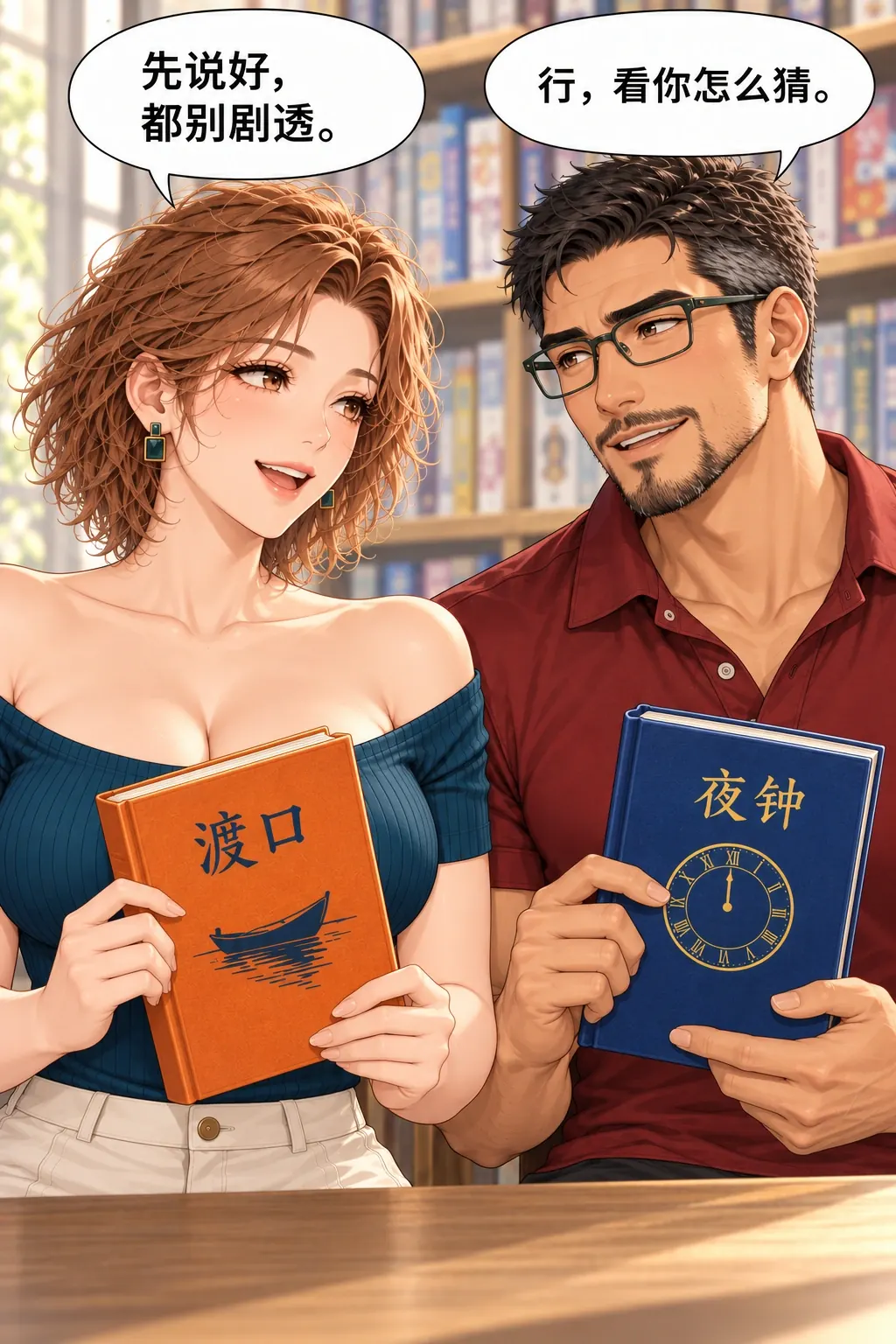 结局先别说漫画画面：《结局先别说》：交换及不剧透约定真正成立。