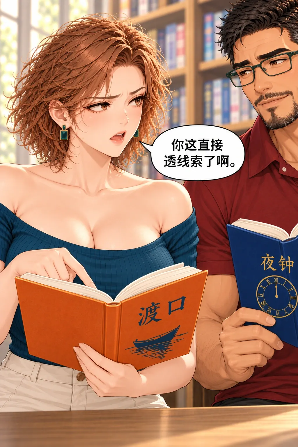 结局先别说漫画画面：《结局先别说》：她明确指出线索被提前点，不是她早知全部答案。