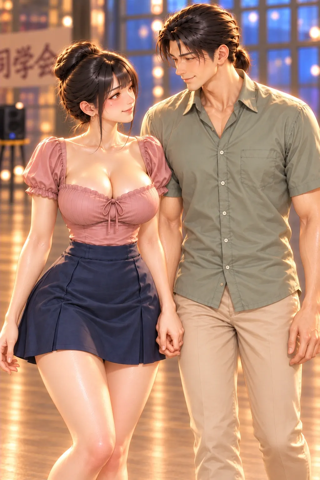 都说跟着你漫画画面：《都说跟着你》：原想显好配合变成真正短暂听和跟，留下首歌未共跳的事实。